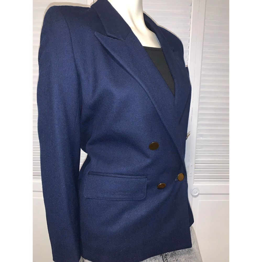 ‎Vintage ILGWU Navy Wool Blazer SP